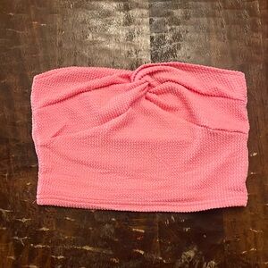 Hot pink tube top